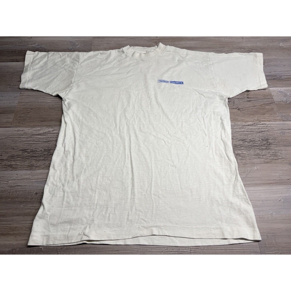 Vtg 90s Tamron Bronica T-Shirt Sz XL Company Promo Logo Single Stitch Oversized